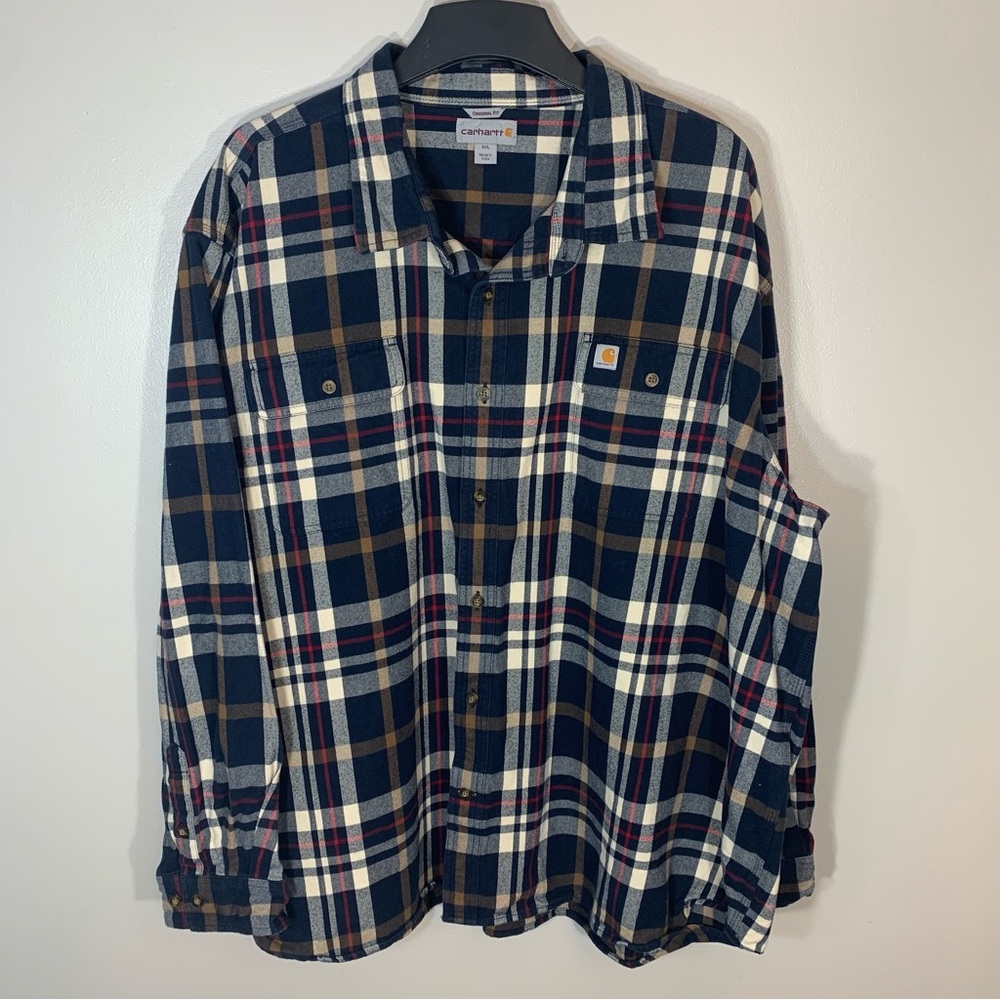 Carhartt 4XL Long Sleeve Thick Fleece Button Up Original Fit